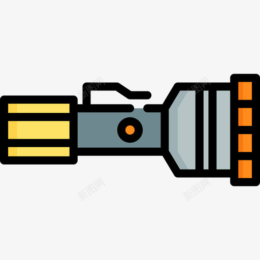 手电筒冒险运动7线性颜色图标svg_新图网 https://ixintu.com 冒险运动7 手电筒 线性颜色