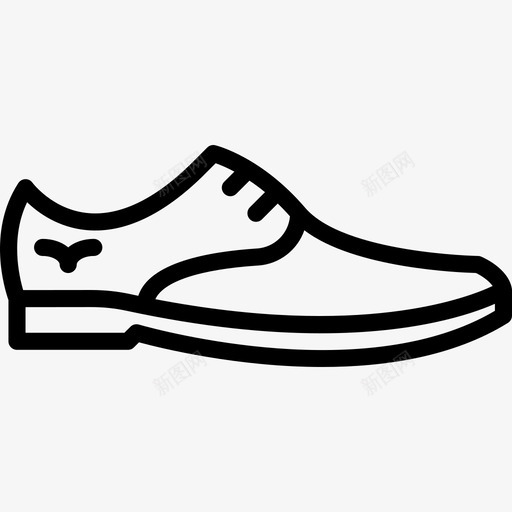 鞋男鞋2直线型图标svg_新图网 https://ixintu.com 男鞋2 直线型 鞋