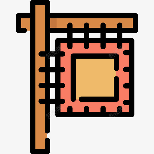 旗子维京人3线颜色图标svg_新图网 https://ixintu.com 旗子 线颜色 维京人3