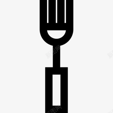 叉子11号餐厅直系图标图标