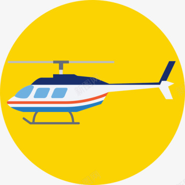 直升机27号运输机扁平图标图标