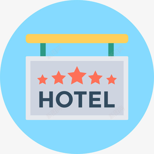 酒店酒店和服务循环图标svg_新图网 https://ixintu.com 循环 酒店 酒店和服务