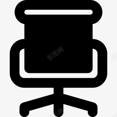 办公椅办公室25实心图标图标