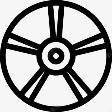 车轮汽车图标2轮廓图标