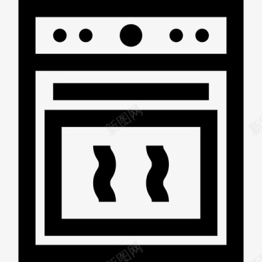 烘焙家常用品4线性图标图标