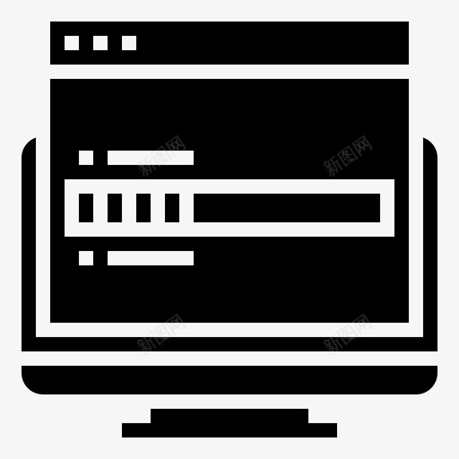 加载计算机连接图标svg_新图网 https://ixintu.com internet 加载 处理 网络分析图示符 计算机 连接