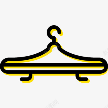 衣架男装4黄色图标图标