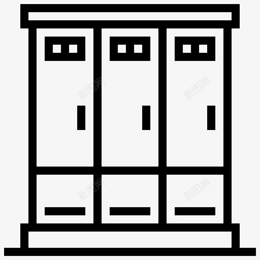 储物柜橱柜运动型图标svg_新图网 https://ixintu.com 储物柜 储物间 卡通储物间 橱柜 跑步路线 运动型