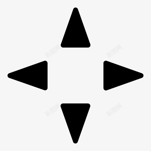 所有方向箭头选择图标svg_新图网 https://ixintu.com 三角形方向箭头 所有方向 移动 箭头 选择 选项