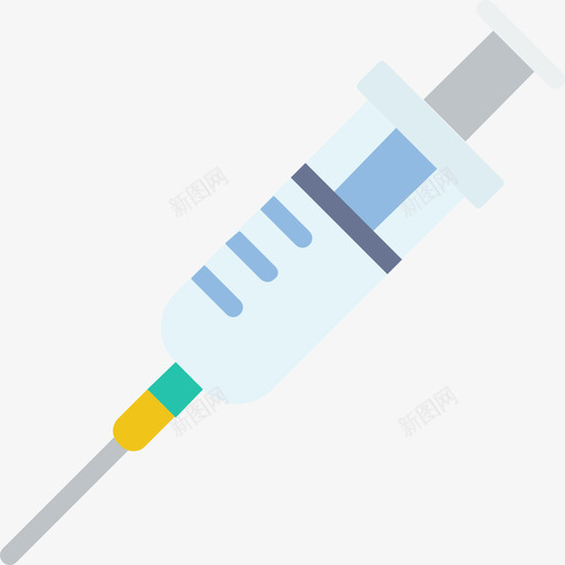 注射器科学10号扁平图标svg_新图网 https://ixintu.com 扁平 注射器 科学10号