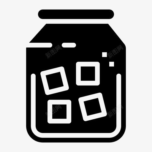 糖糖果方块图标svg_新图网 https://ixintu.com 咖啡固体 方块 糖 糖果 糖罐