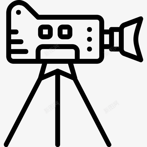摄像机摄影录像2线性图标svg_新图网 https://ixintu.com 摄像机 摄影录像2 线性