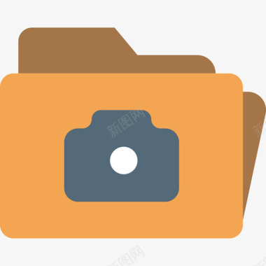 文件夹摄影视频4平面图标图标