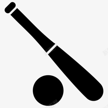 棒球棒球器材奥运会图标图标