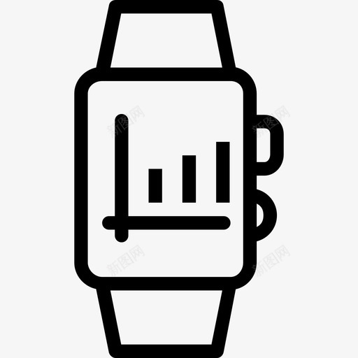 智能手表商务13线性图标svg_新图网 https://ixintu.com 商务13 智能手表 线性