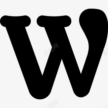 Wordpress社交媒体5填充图标图标