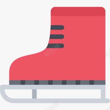 溜冰鞋圣诞44平底鞋图标图标