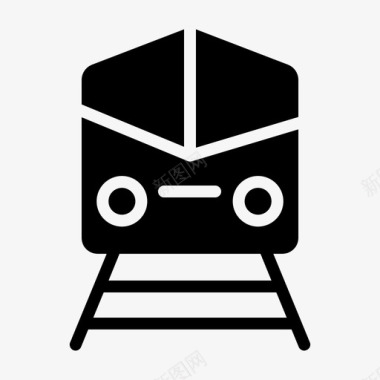 火车运输物流配送图标图标