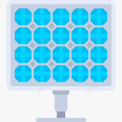 太阳能电池板未来技术平板图标svg_新图网 https://ixintu.com 太阳能电池板 平板 未来技术
