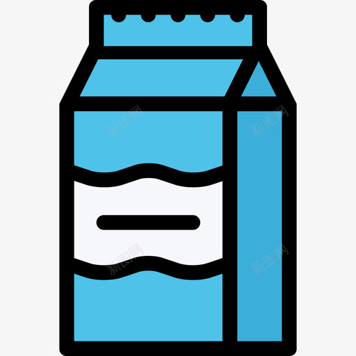 牛奶食品和饮料14彩色图标svg_新图网 https://ixintu.com 彩色 牛奶 食品和饮料14