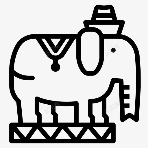大象动物马戏团图标svg_新图网 https://ixintu.com 动物 动物园 大象 野生 马戏团