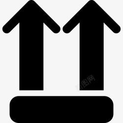 上装图标面朝上装运和交付10已填充图标高清图片