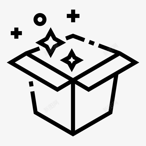 盒子送货魔法图标svg_新图网 https://ixintu.com 巫师 盒子 运送 送货 魔法 魔法图标
