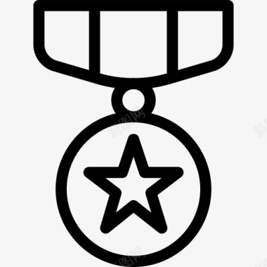 奖章投票奖励徽章直系图标图标