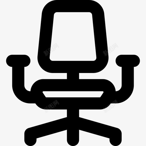 办公椅26号办公室轮廓图标svg_新图网 https://ixintu.com 26号办公室 办公椅 轮廓