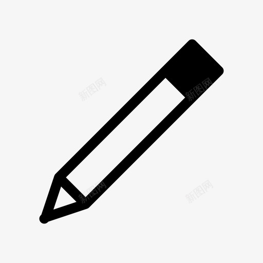 笔蜡笔铅笔图标svg_新图网 https://ixintu.com 书写 大头针 笔 蜡笔 设施管理 铅笔