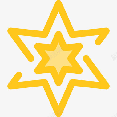 星星形状10黄色图标图标