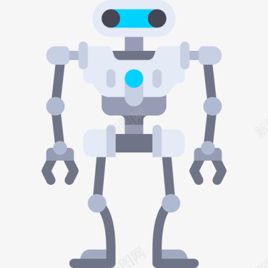 机器人未来技术平板图标图标