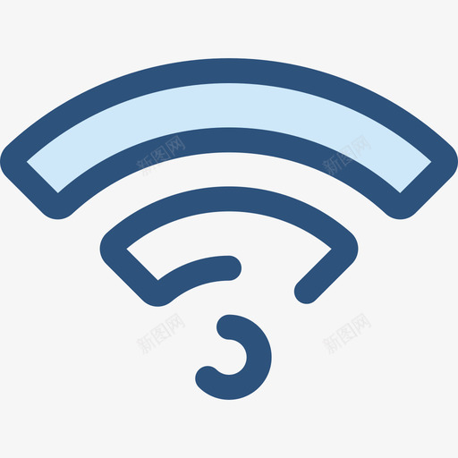 Wifiweb7蓝色图标svg_新图网 https://ixintu.com Wifi web7 蓝色