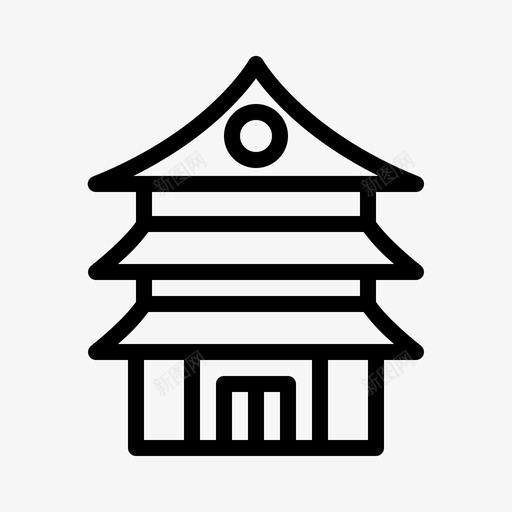 宝塔建筑商业图标svg_新图网 https://ixintu.com 商业 城市 宝塔 建筑 日本