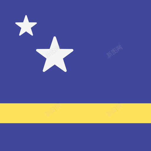 库拉索岛国际旗帜4广场图标svg_新图网 https://ixintu.com 国际旗帜4 广场 库拉索岛