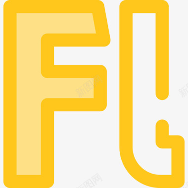 AdobeFlashPlayer徽标6黄色图标图标