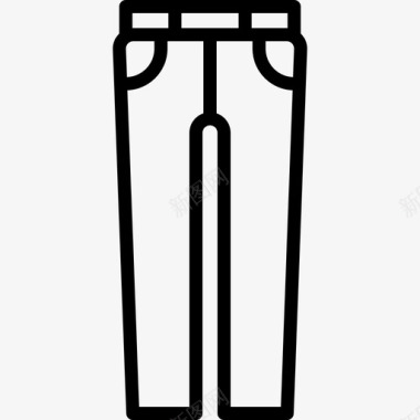 牛仔裤衣服22直线型图标图标