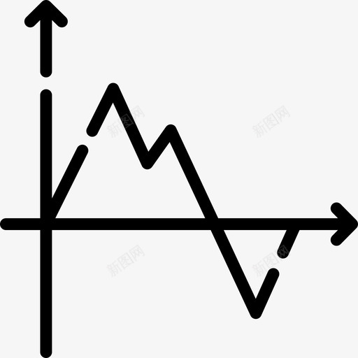 折线图图表3线性图图标svg_新图网 https://ixintu.com 图表3 折线图 线性图