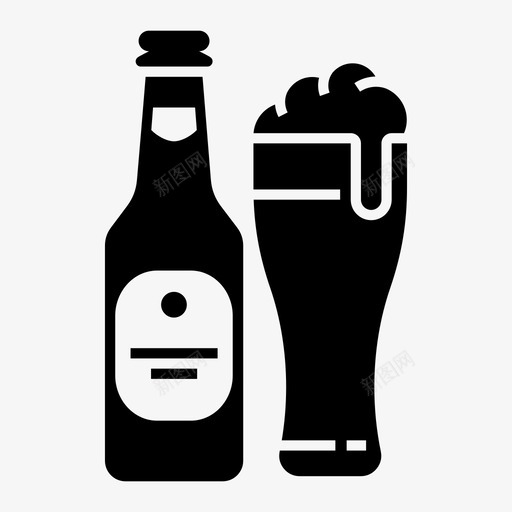啤酒酒吧啤酒瓶图标svg_新图网 https://ixintu.com 啤酒 啤酒固体 啤酒杯 啤酒瓶 啤酒节 玻璃啤酒 酒吧
