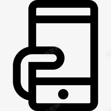 智能手机数字营销8线性图标图标