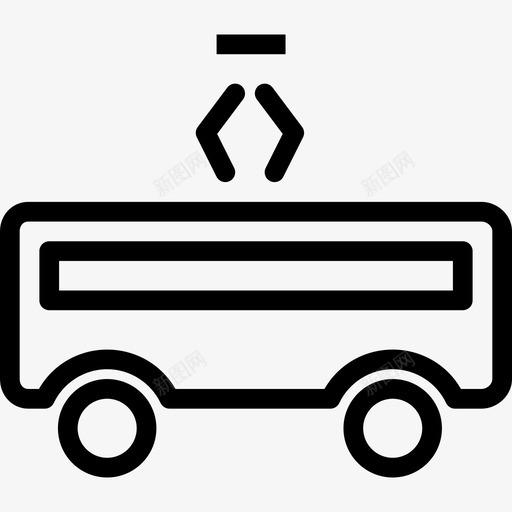 公共汽车旅游运输直达图标svg_新图网 https://ixintu.com 公共汽车 旅游运输 直达