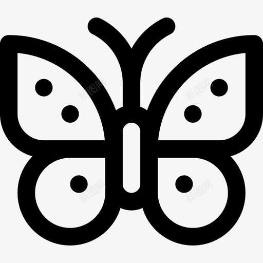 蝴蝶森林里的7直线型图标svg_新图网 https://ixintu.com 森林里的7 直线型 蝴蝶