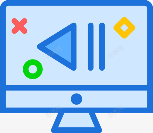 监视器tech2线性颜色图标svg_新图网 https://ixintu.com tech2 监视器 线性颜色