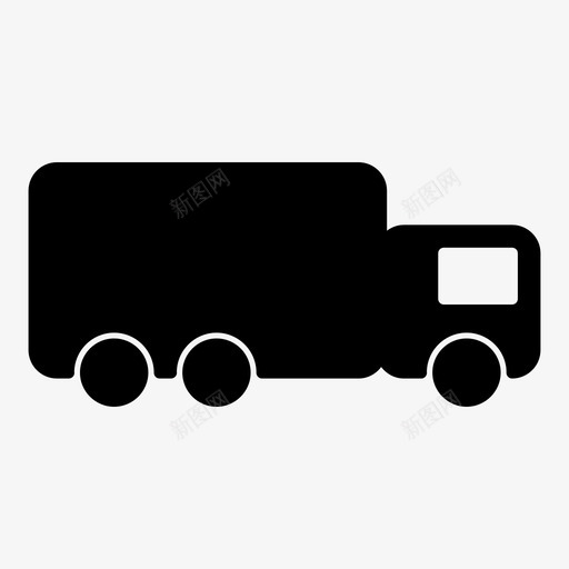 卡车送货货物图标svg_新图网 https://ixintu.com 卡车 搬运 货物 车辆 运输 送货