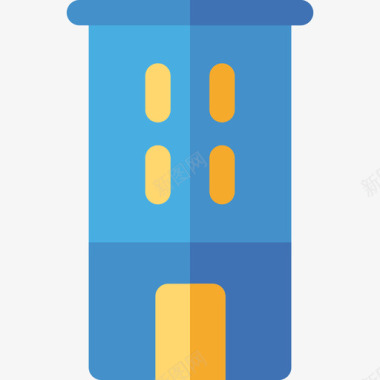 建筑商业和管理公寓图标图标