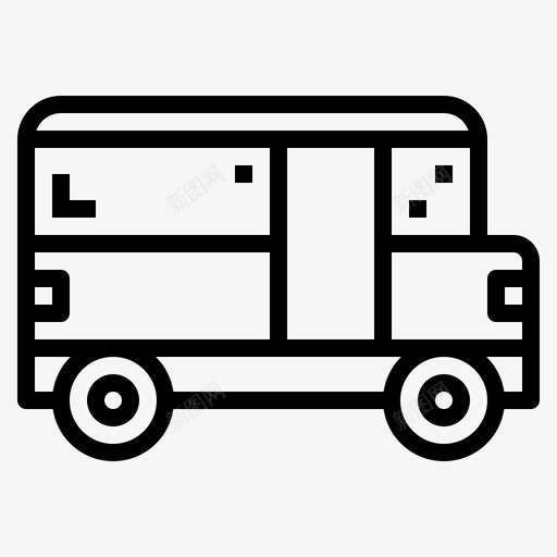 公共汽车交通运输图标svg_新图网 https://ixintu.com 交通 公共汽车 旅行 旅行概述 运输