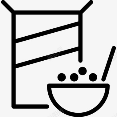 谷类食品食品饮料直系图标图标