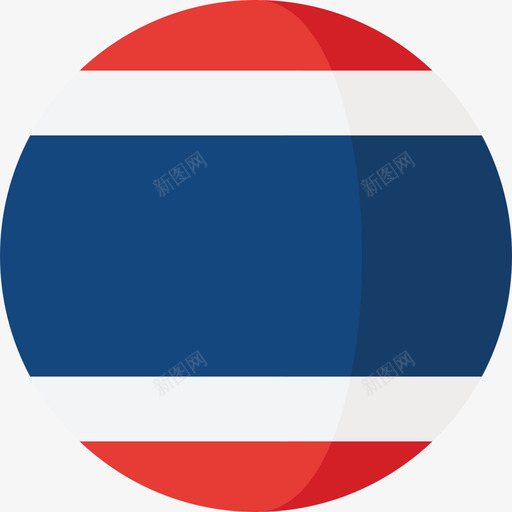 泰国国旗3圆圈平坦图标svg_新图网 https://ixintu.com 国旗3 圆圈平坦 泰国