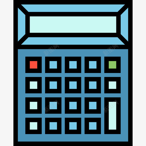 数学小工具5线性颜色图标svg_新图网 https://ixintu.com 小工具5 数学 线性颜色