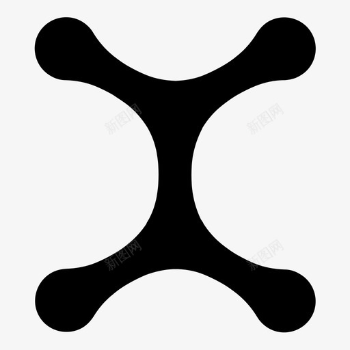 桥交叉图形图标svg_新图网 https://ixintu.com 交叉 句柄 图形 桥 网络 节点